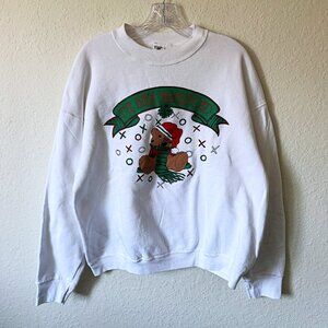 vintage I've Been Mistletoed Minnesota Bear Christmas Sweatshirt XL